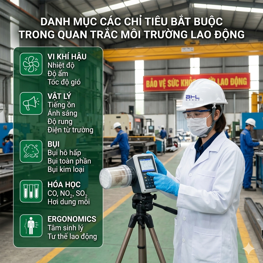 Danh muc quan trac moi truong lao dong